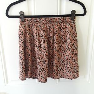 NWOT pink floral skirt
